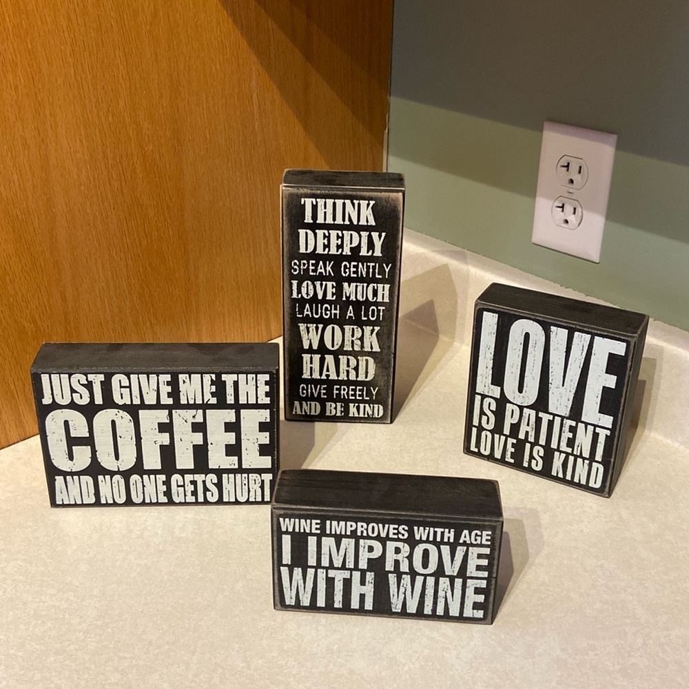 Home decor signs. Kreations by Kathy. Multiple different sizes.